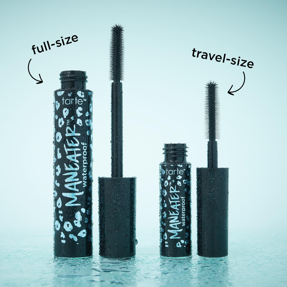 tarte before and after lashes showing length and volume transformation benefit