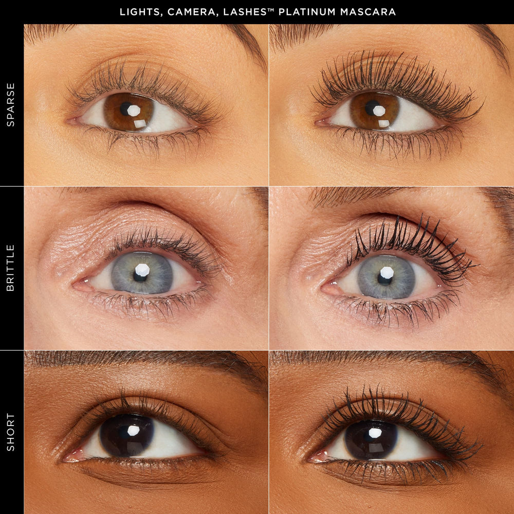 tarte texture swatch of mascara, creamy black formula showcasing smooth application