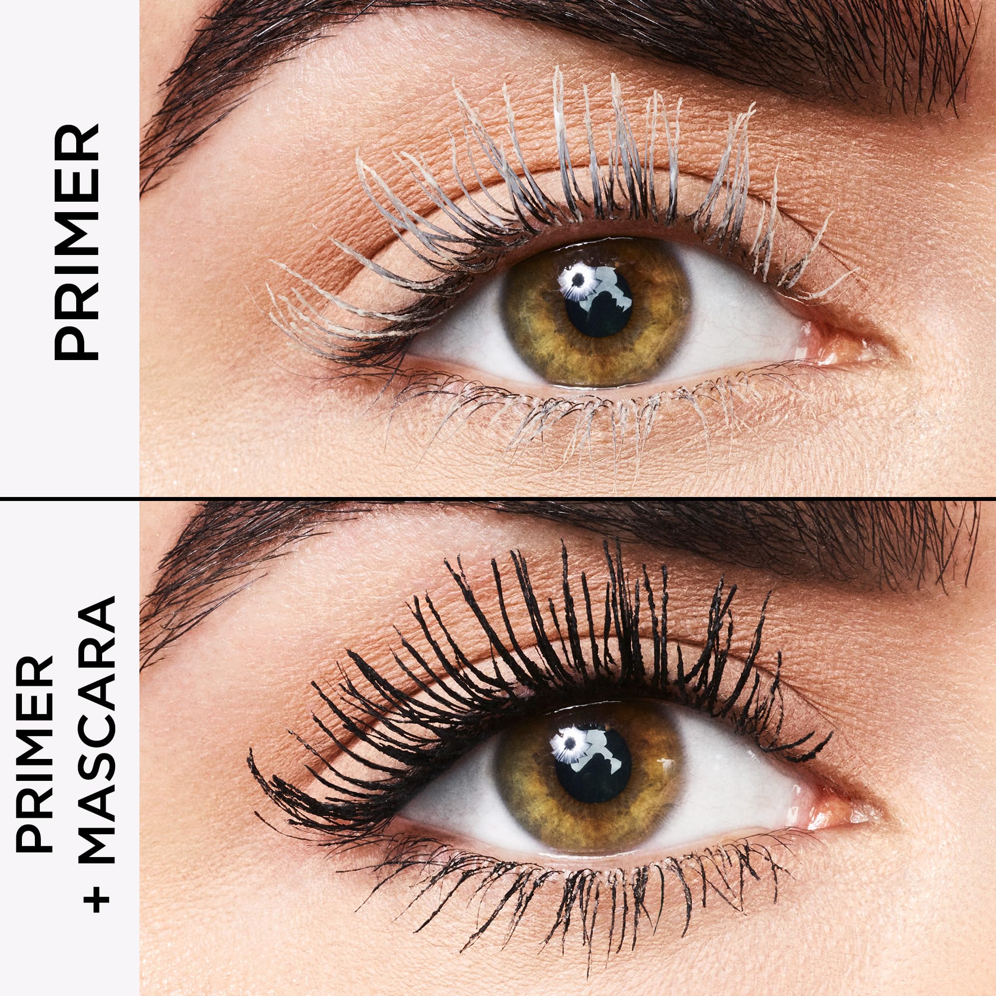 tarte close-up of 360° magniLASH brush for even primer application
