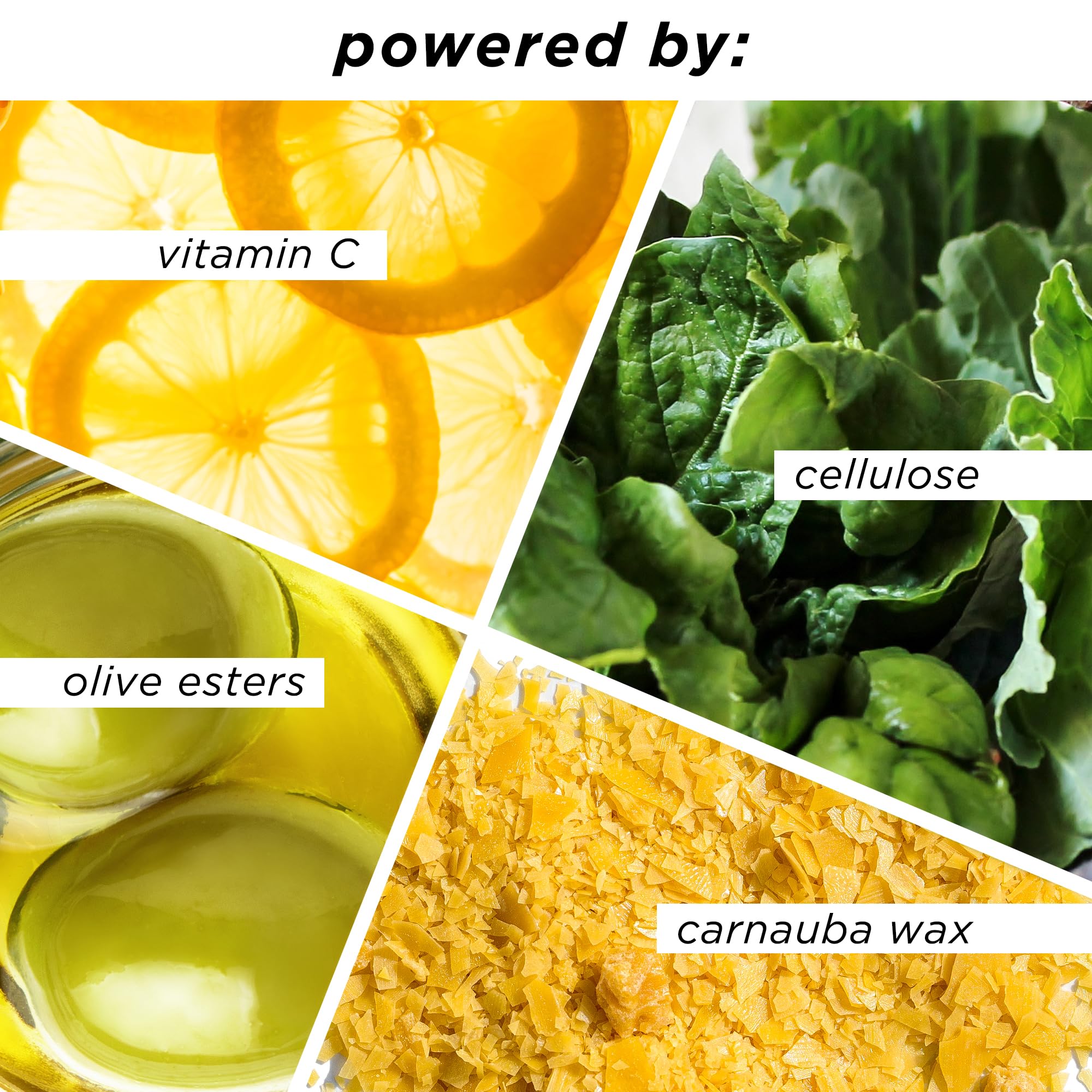 tarte ingredient label close-up highlighting vitamin C and castor oil