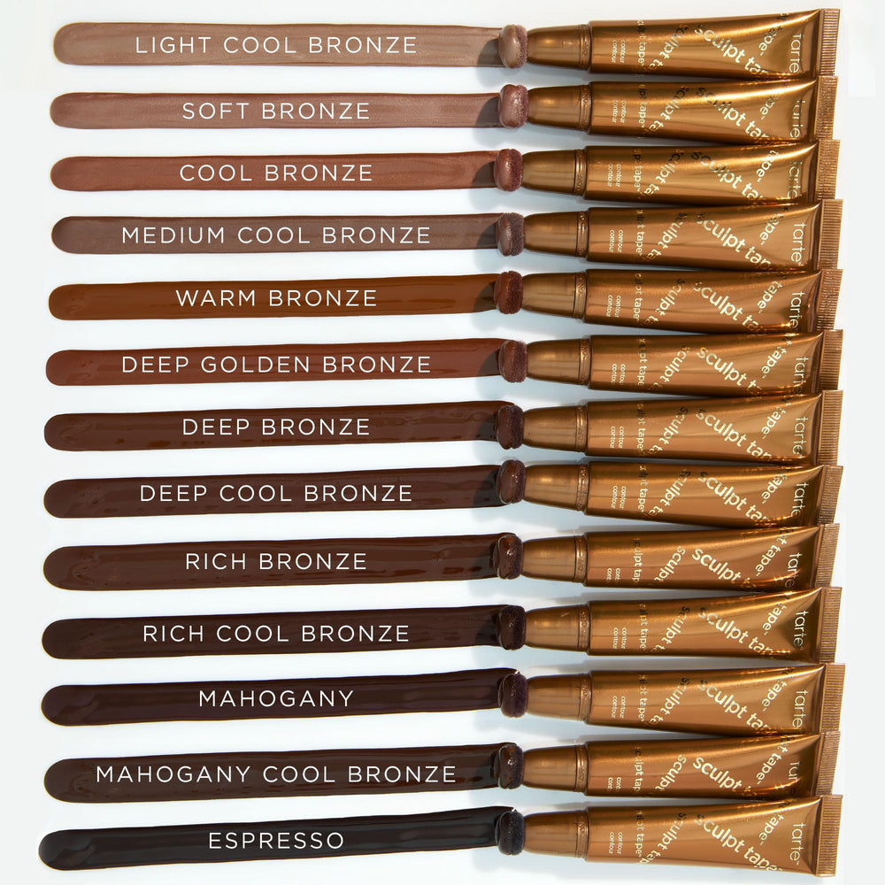 tarte swatch on arm showing cool bronze shade and smooth blendability