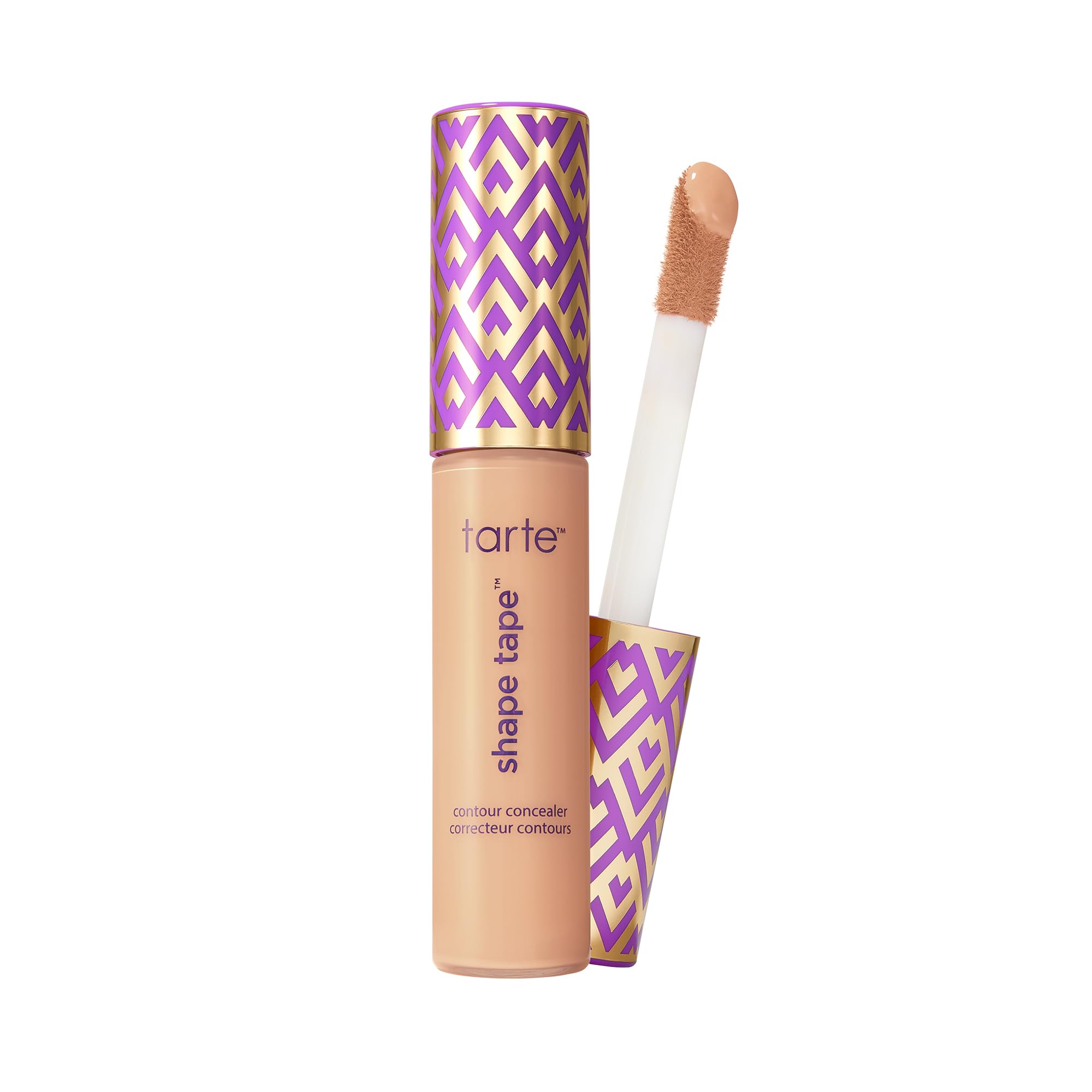 tarte shape tape front packaging showing product and shade for shelf-ready appeal