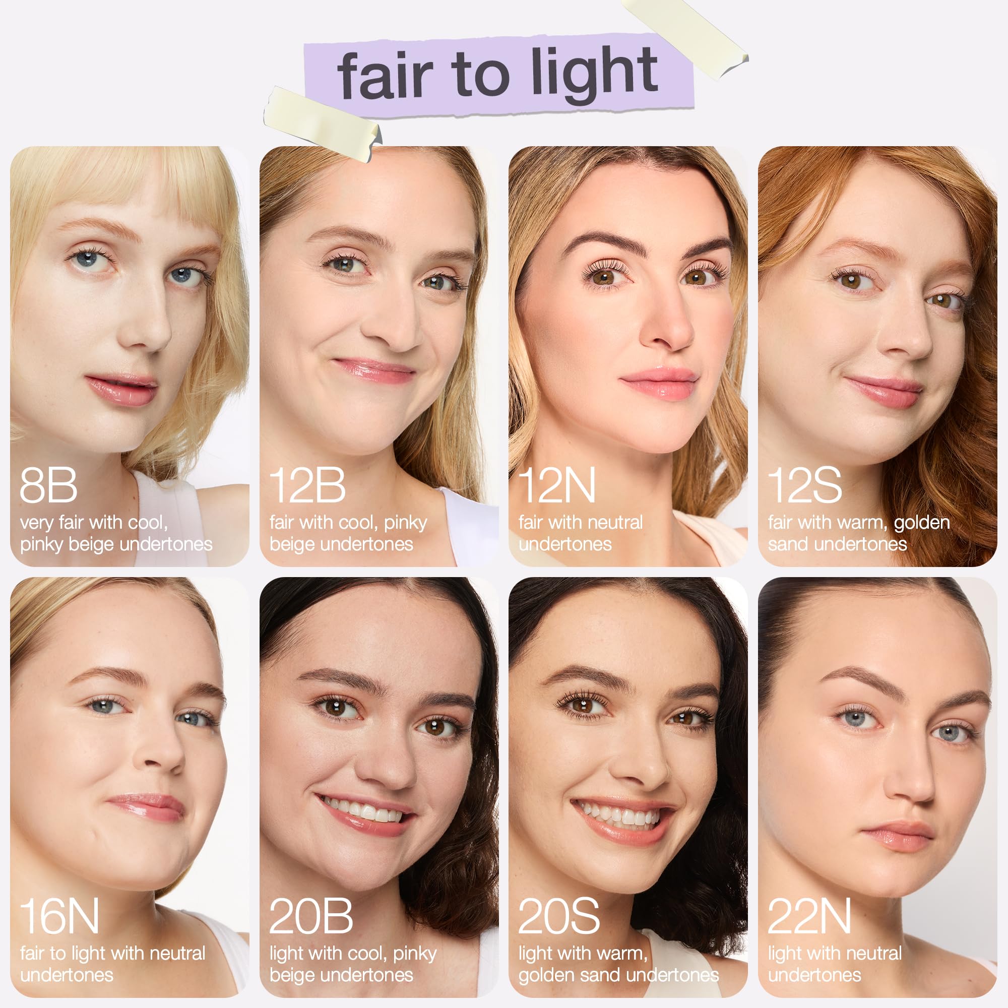 before and after using tarte Shape Tape to conceal dark circles and spots