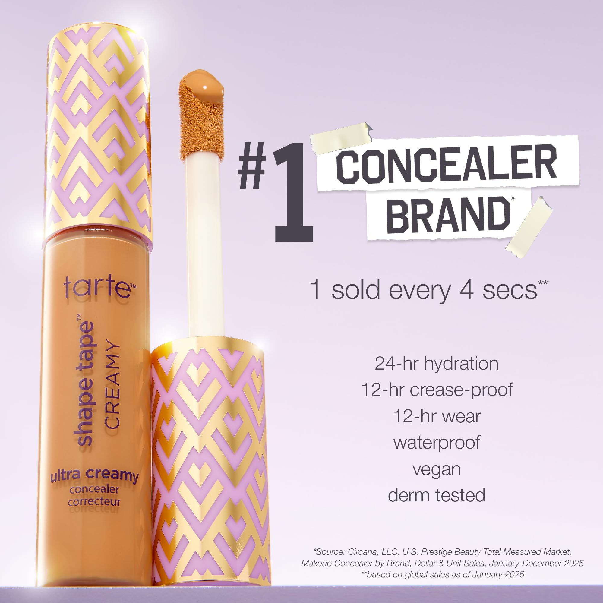 tarte on model in natural light displaying natural matte finish