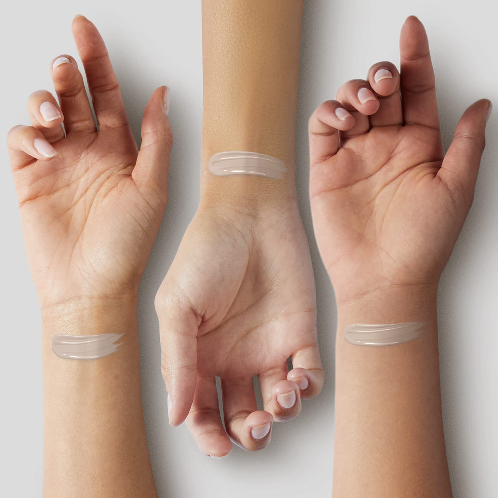 tarte swatches on skin 16N showing true shade and blendability