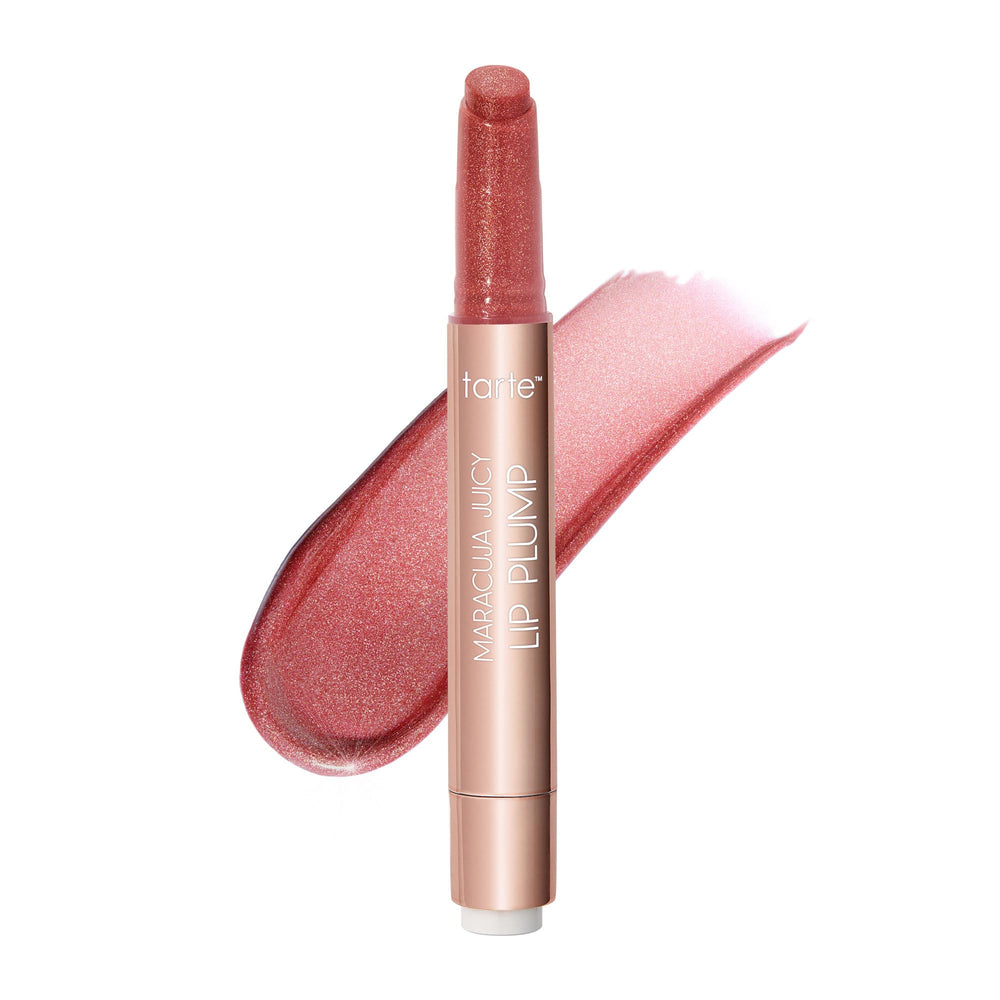 tarte front bottle showing berry gloss with glossy benefit