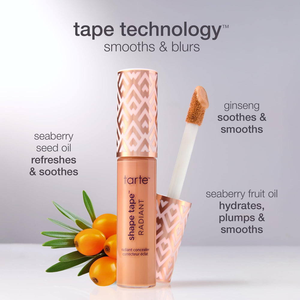 tarte product held in hand to show true size and travel-friendly benefit