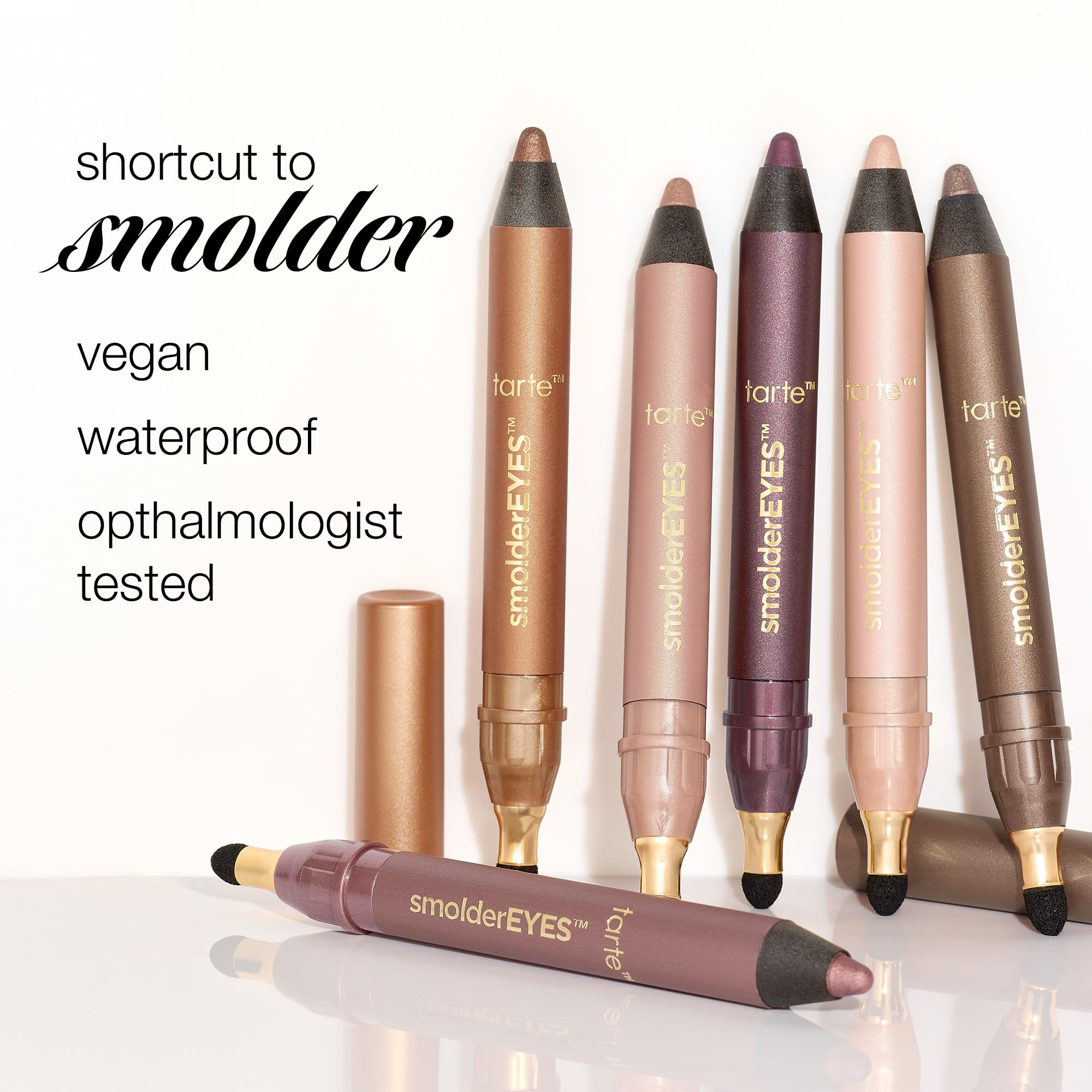 tarte size comparison with hand showing full-size portability