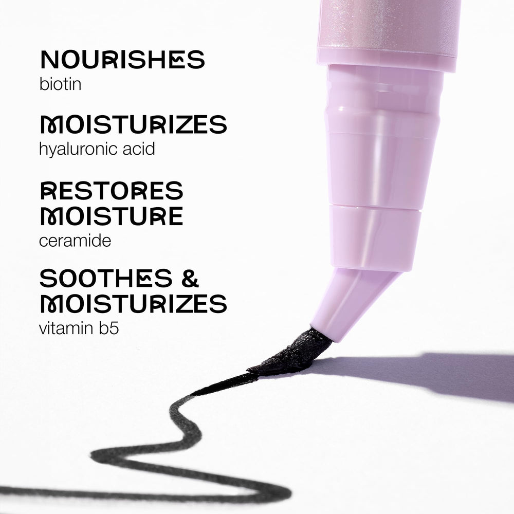 tarte paired with tubing mascara showing coordinated removal and long-wear