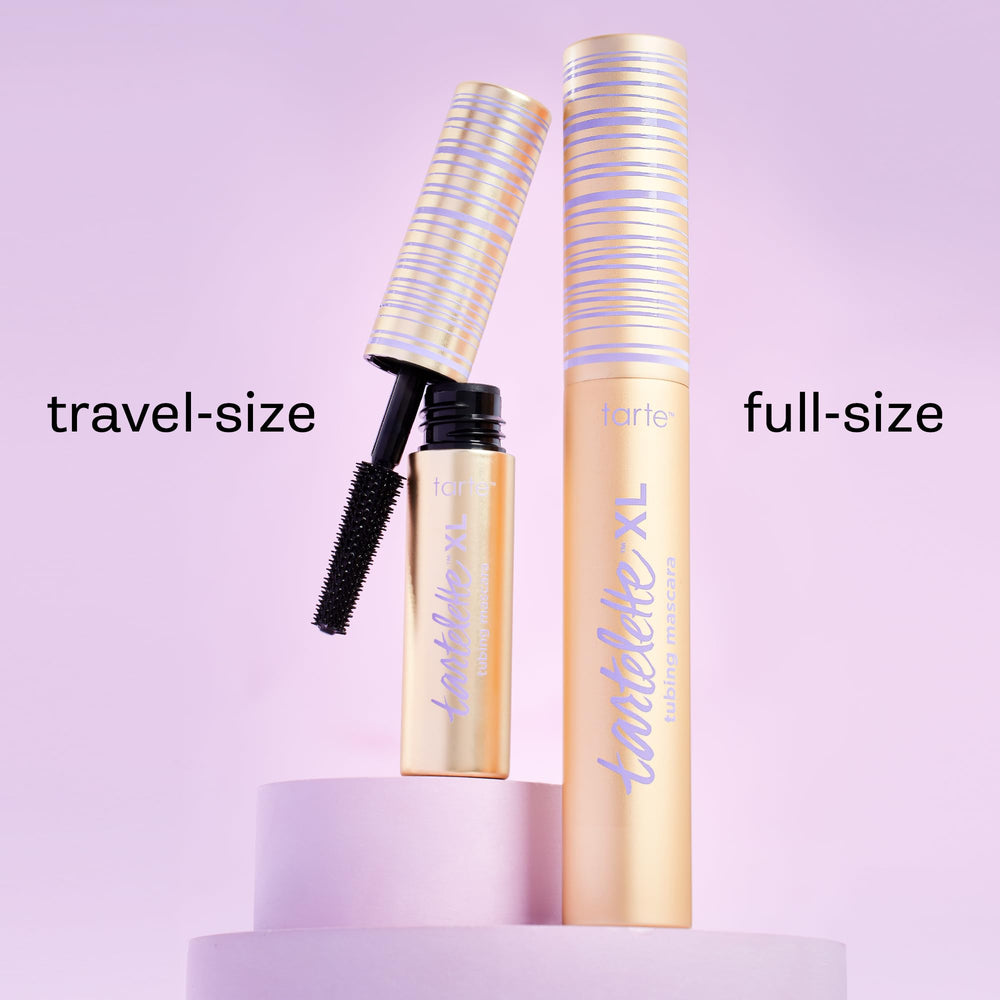 tarte flatlay with award badge showcasing Allure Best of Beauty recognition