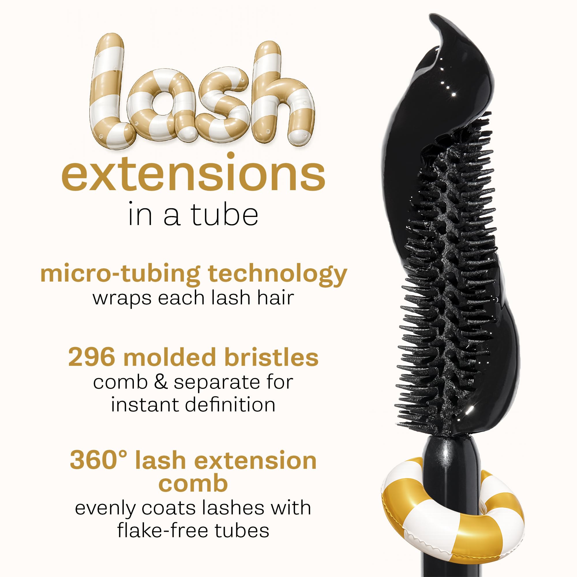 tarte lashes being removed with warm water showing gentle removal benefit