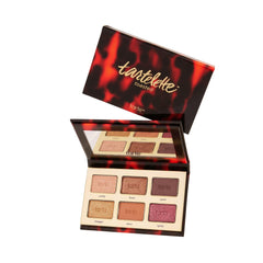 tarte front view of closed mini palette showing compact design and portability