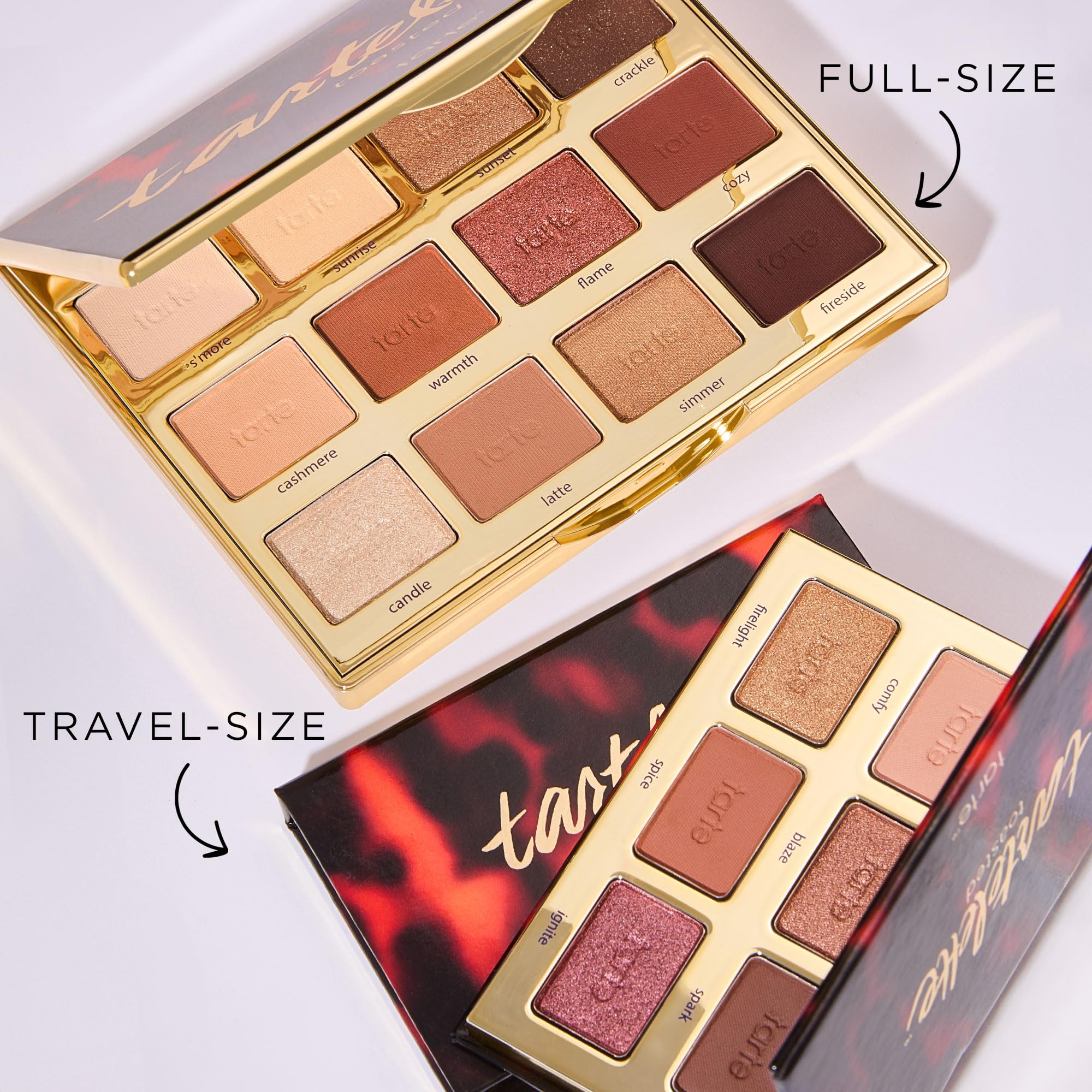 tarte model applying shimmer shade for quick day-to-night transition