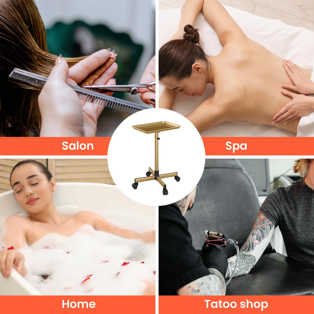 TASALON in-use by stylist showing mobile workstation speeds appointments
