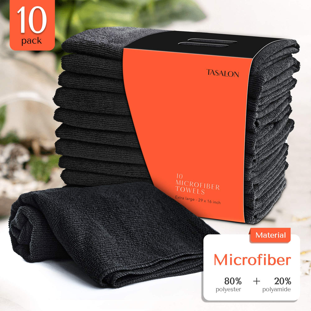 TASALON close-up microfiber weave showing absorbent texture and durability