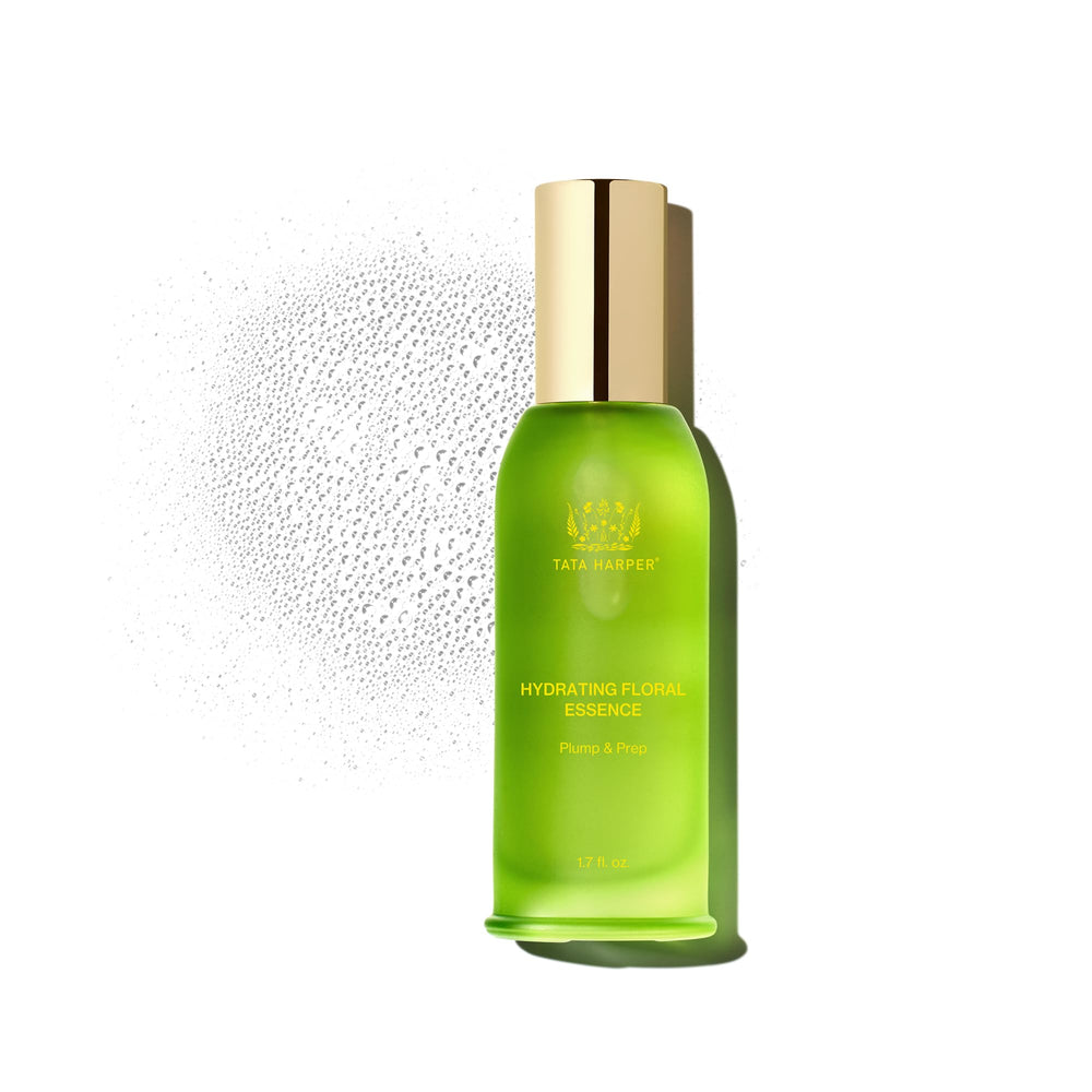 Tata Harper front bottle showing sleek 50ml packaging and immediate hydration benefit