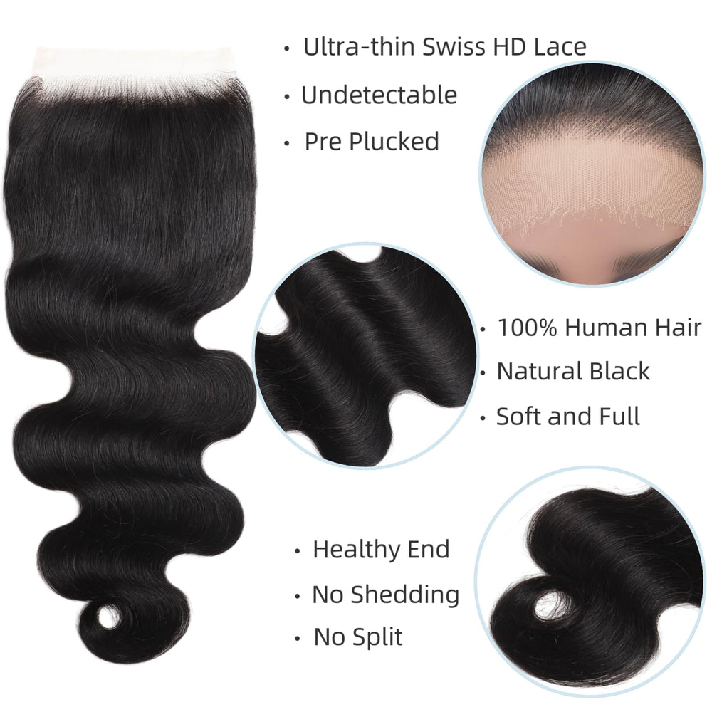 TATAYOOBOBO 16inch body wave hair showcasing soft waves and shine