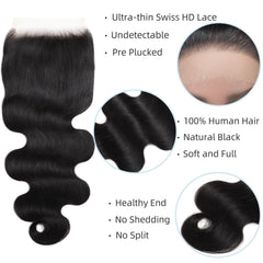 TATAYOOBOBO 16inch body wave hair showcasing soft waves and shine