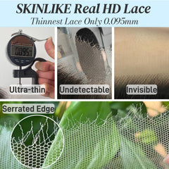 TATAYOOBOBO close-up of Swiss HD lace texture for undetectable blend