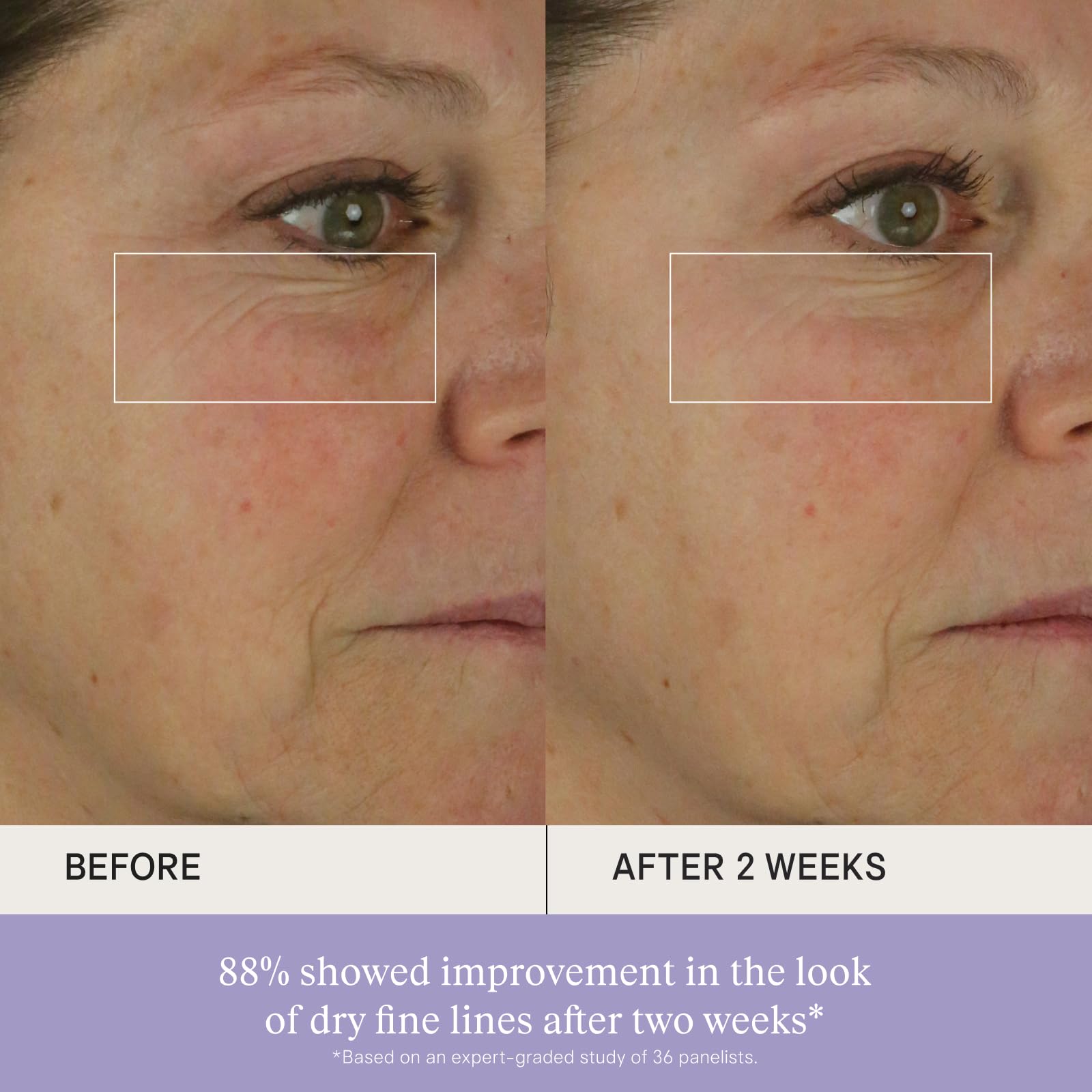 TATCHA applied to cheek showing instant plumping and dewy finish
