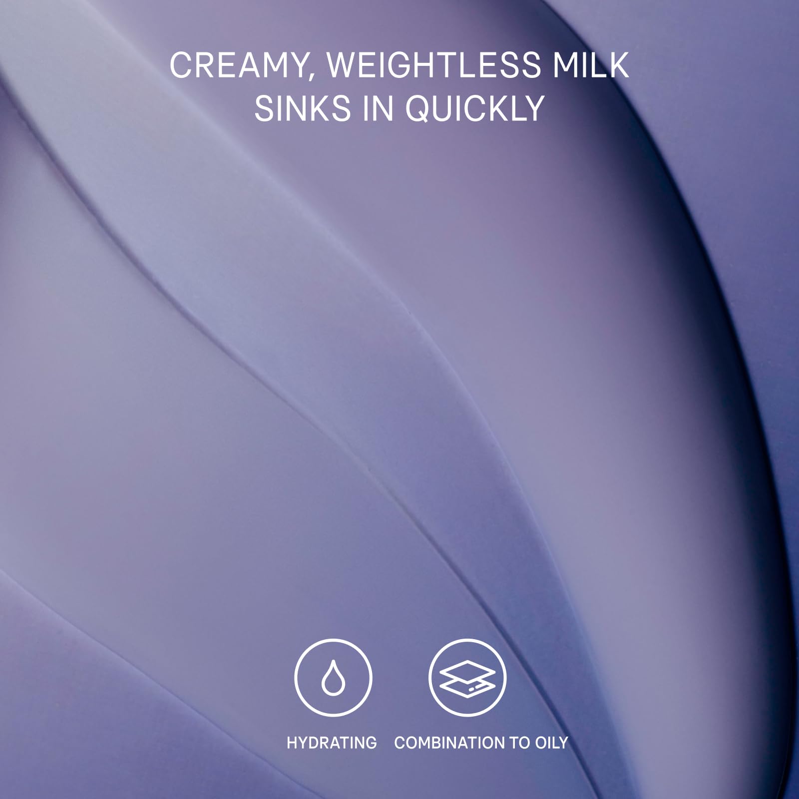 TATCHA dewy milk swirled on hand illustrating quick absorption benefit