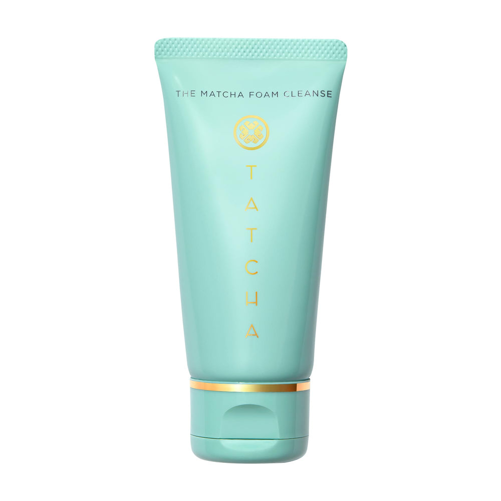 TATCHA bottle front packaging showing clarifying gel benefit