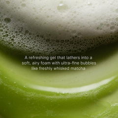 TATCHA ultra-fine matcha-like foam texture for gentle cleansing