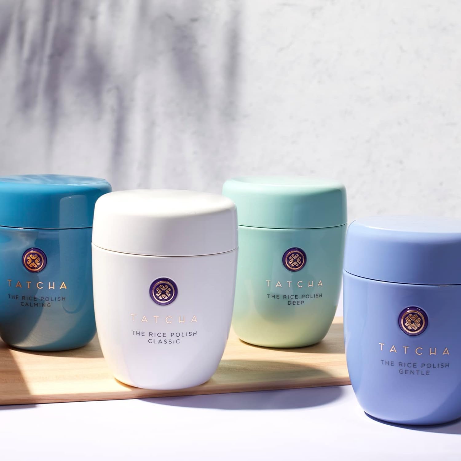 TATCHA jar placed by sink lifestyle shot showing polished skin routine benefit