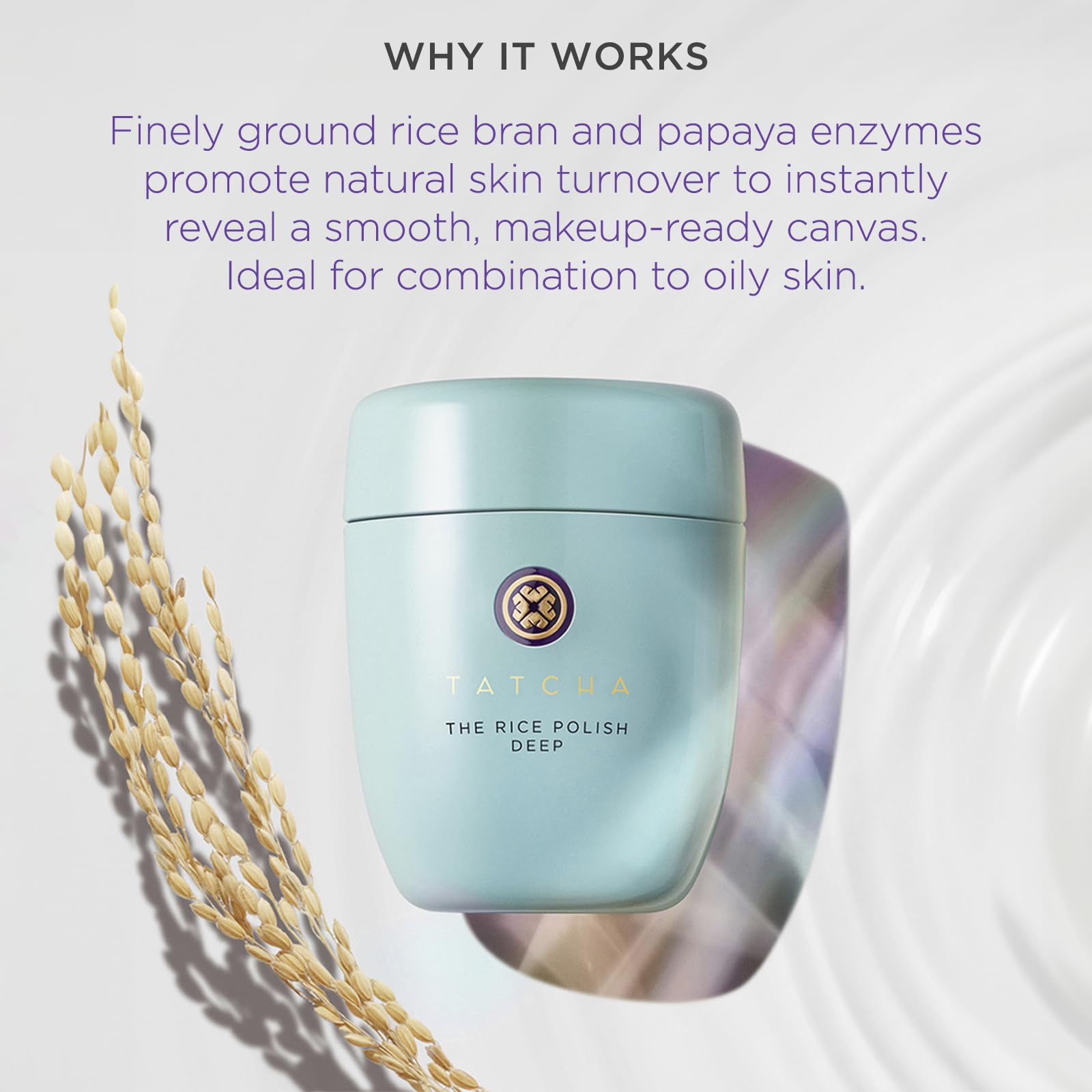 TATCHA creamy foam in hand demonstrating silky lather and comfortable application