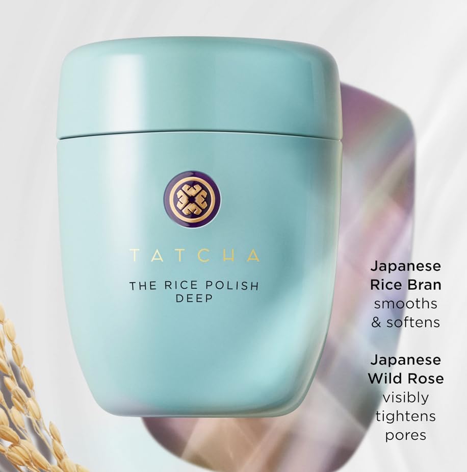 TATCHA label and ingredients detail emphasizing Japanese botanicals and clarity
