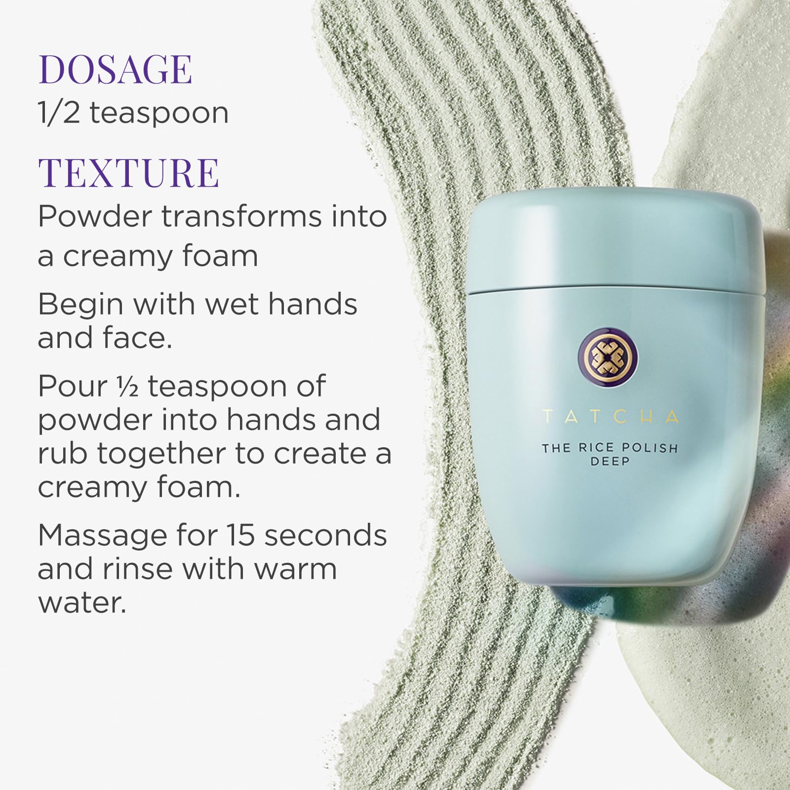 TATCHA jar beside a coin for scale showing compact size and travel-friendly benefit