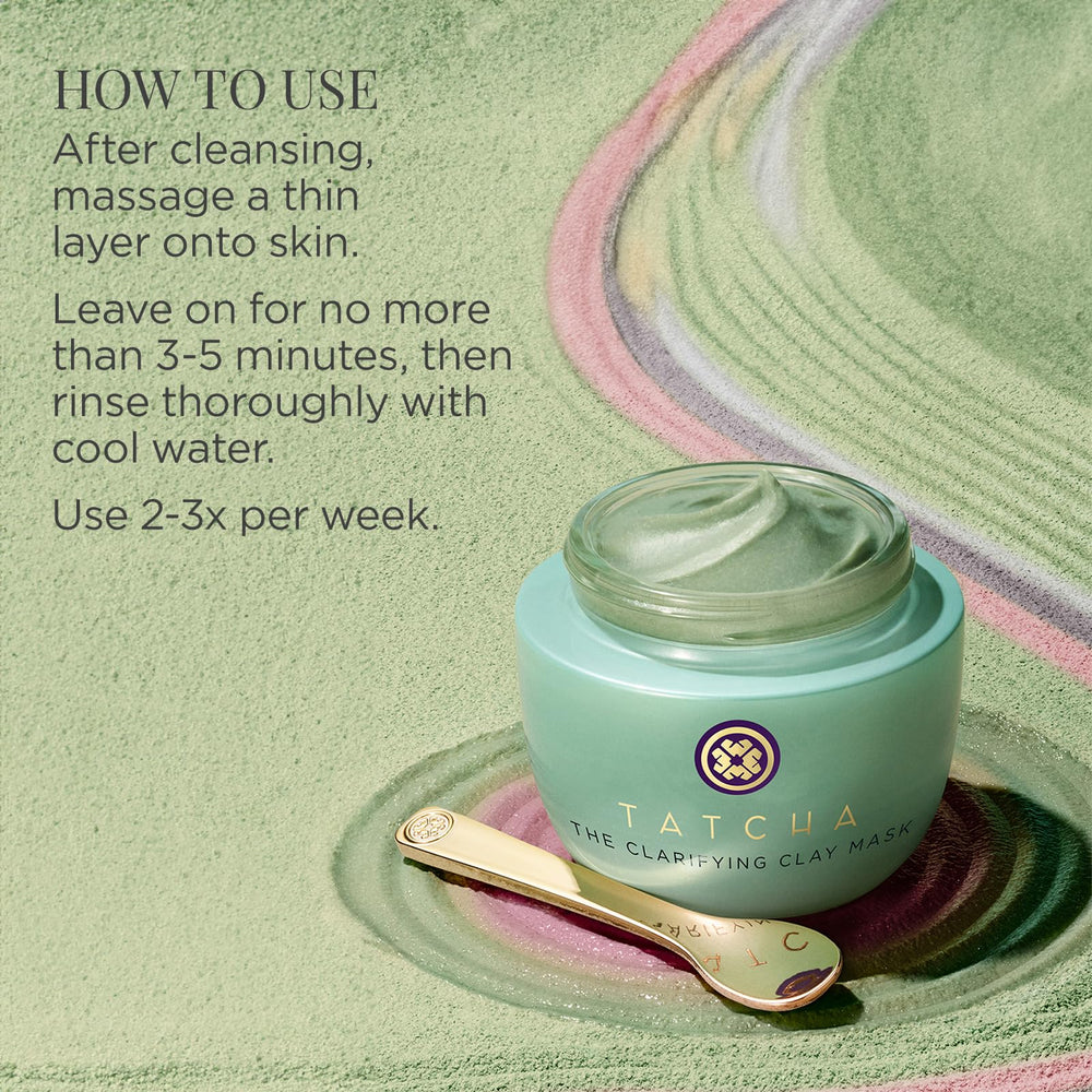 TATCHA jar held in hand for size scale and travel-friendly convenience benefit