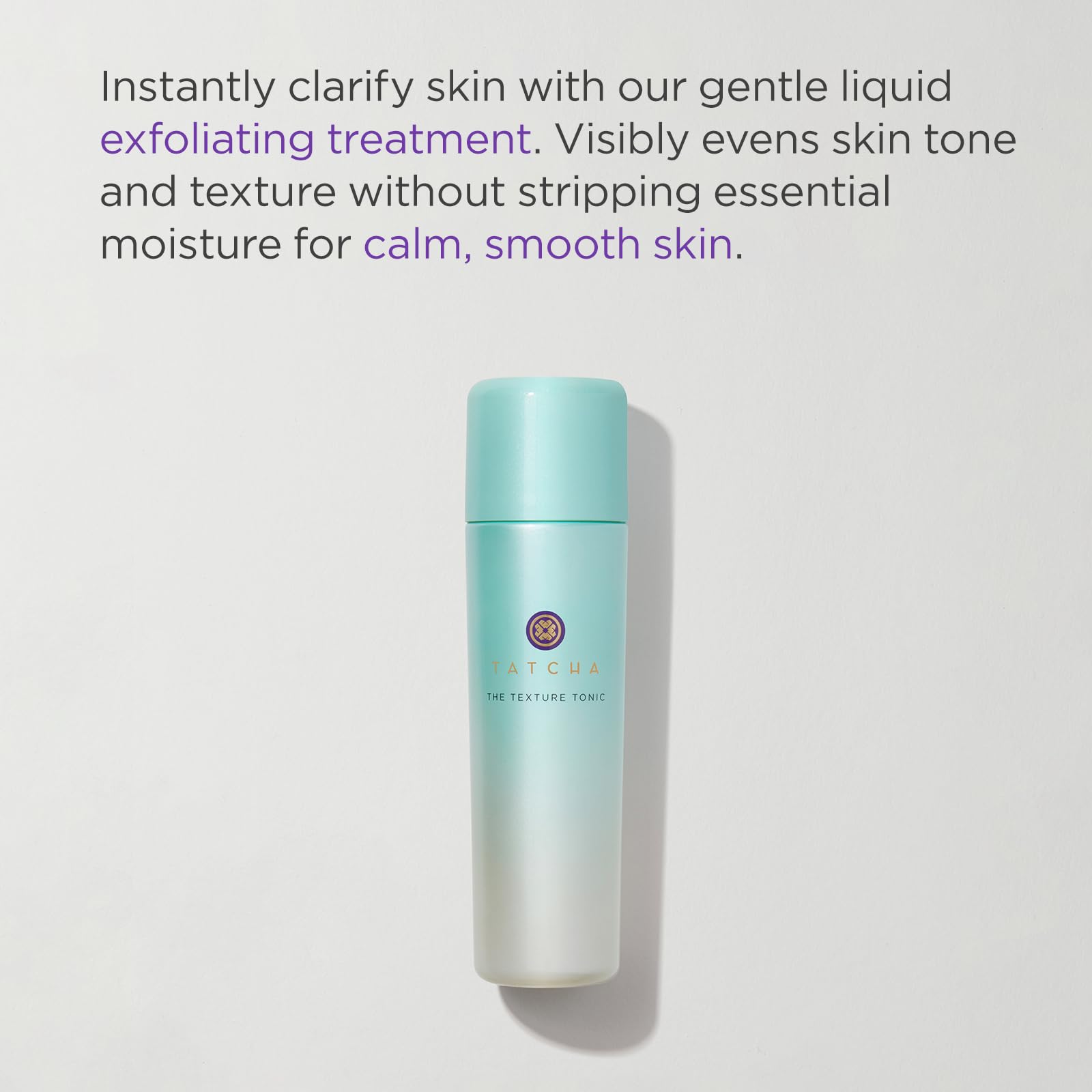 TATCHA liquid texture close-up showing clear tonic droplets highlighting smooth absorption benefit