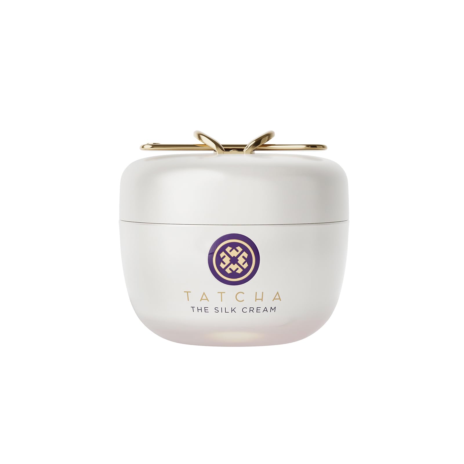 TATCHA jar front view showing elegant packaging and luxury hydration benefits