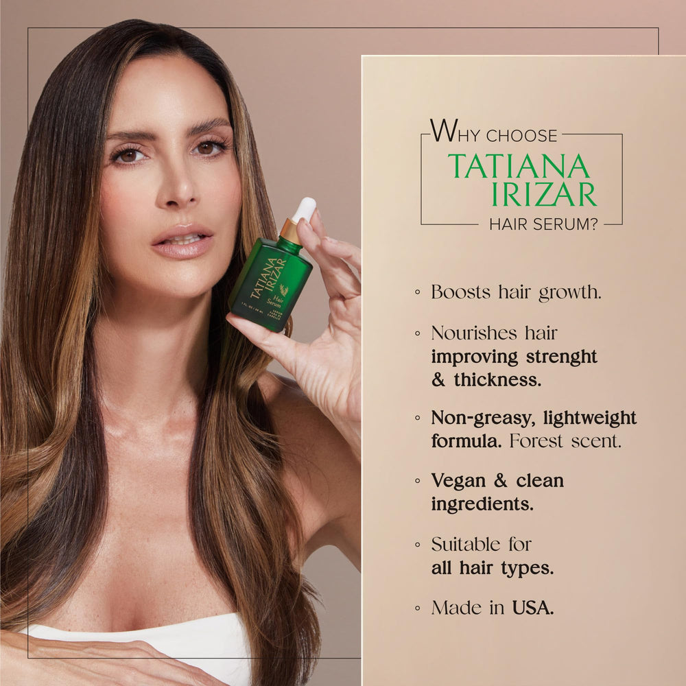 Tatiana Irizar serum texture on hand showing lightweight, fast-absorbing feel
