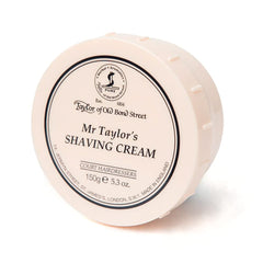 Taylor of Old Bond Street jar front, classic scent for smooth shaves