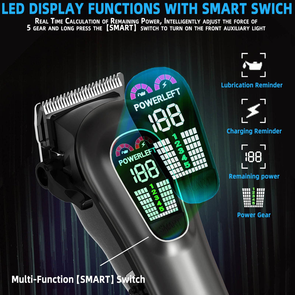 TCMKY trimmer held in hand to show compact size and comfortable handling