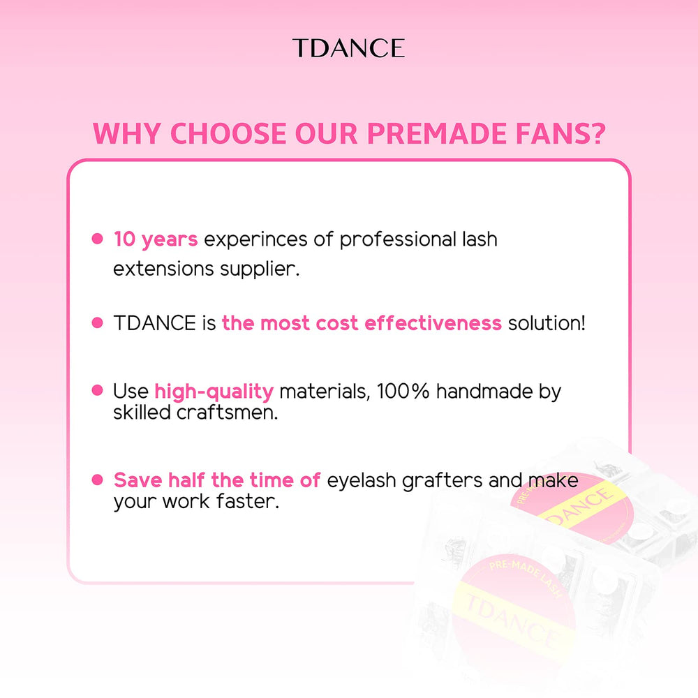 TDANCE fan next to ruler showing accurate 8–15mm lengths