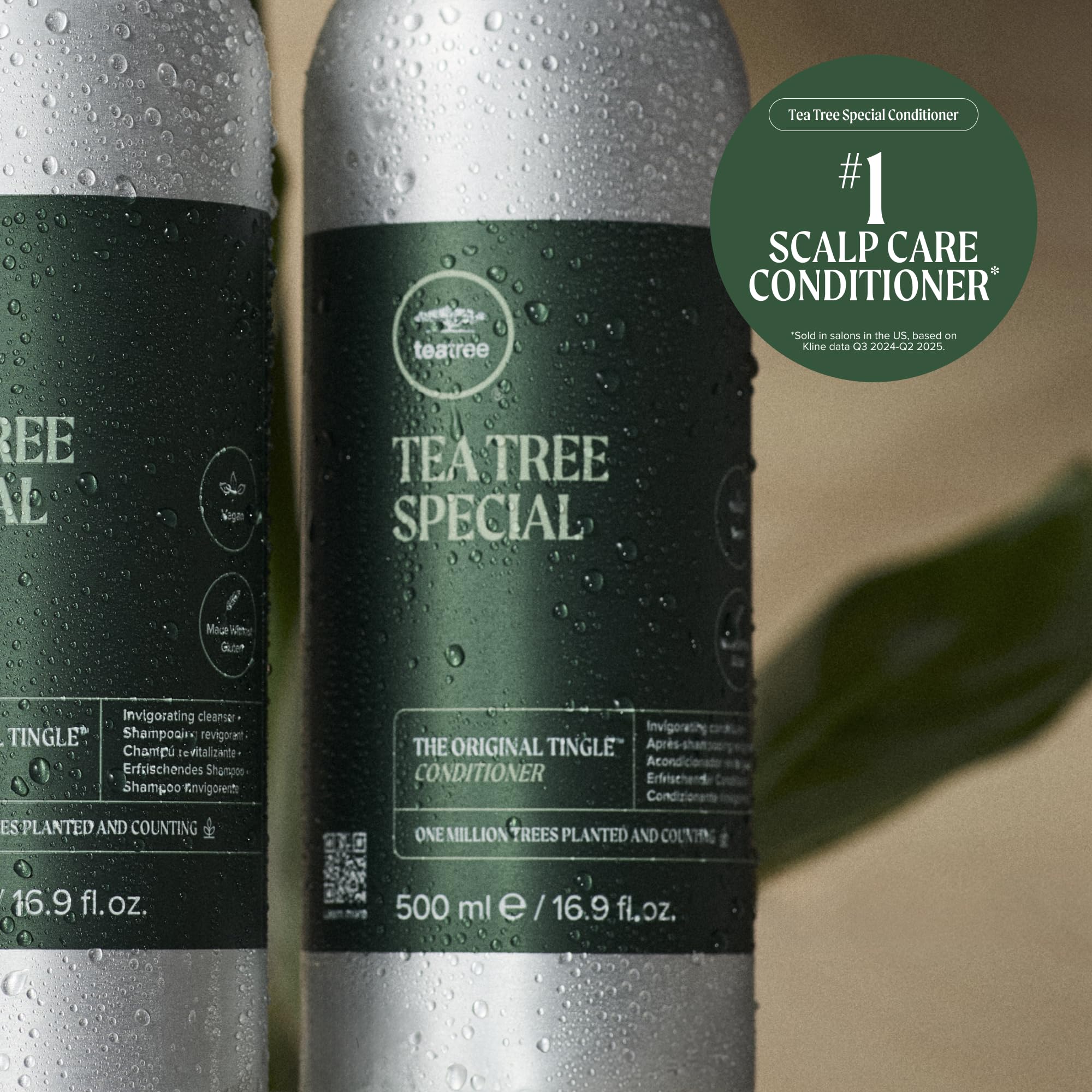 Tea Tree bottle cap detail showing secure closure and reusable design