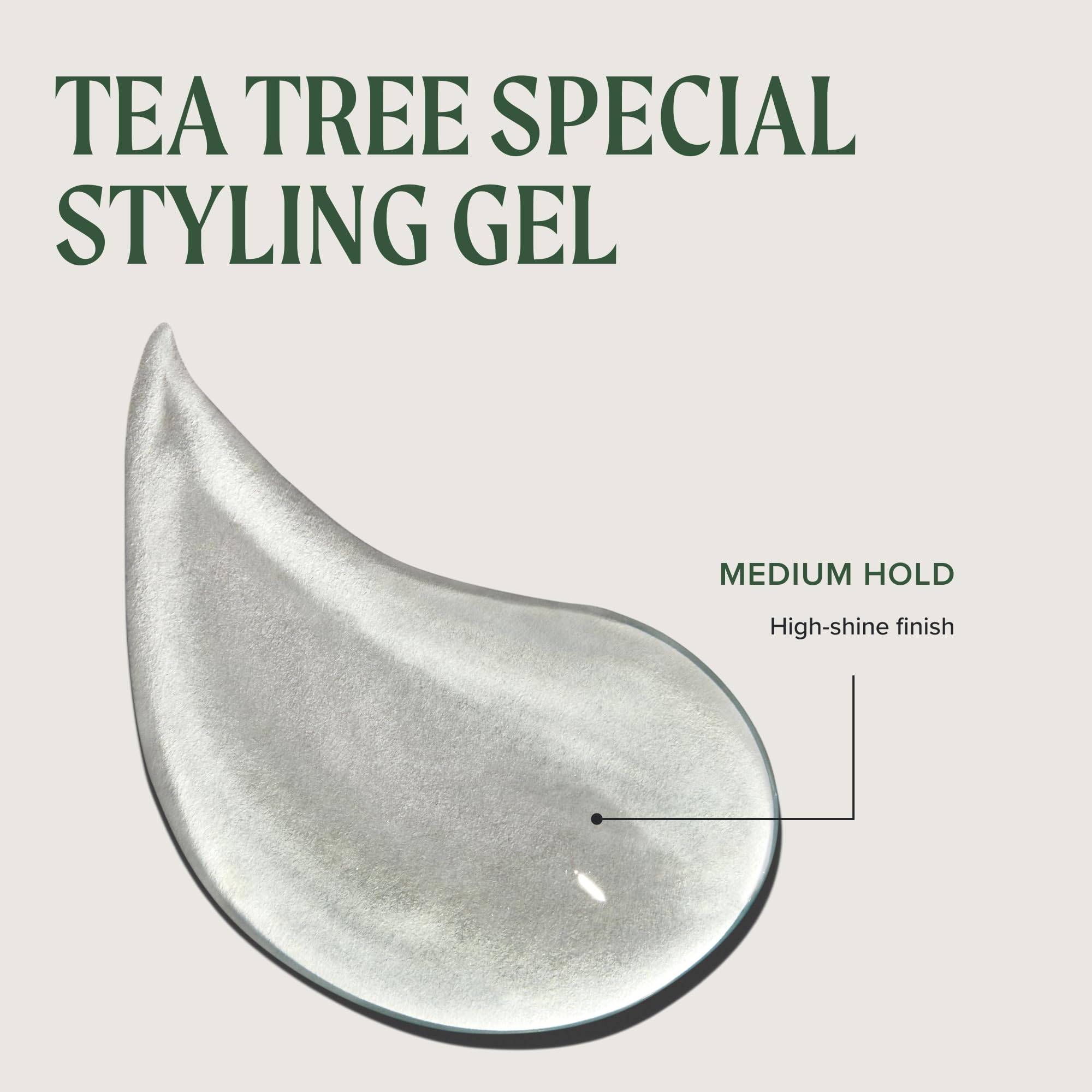 Tea Tree styled quiff demonstrating medium hold and sheen