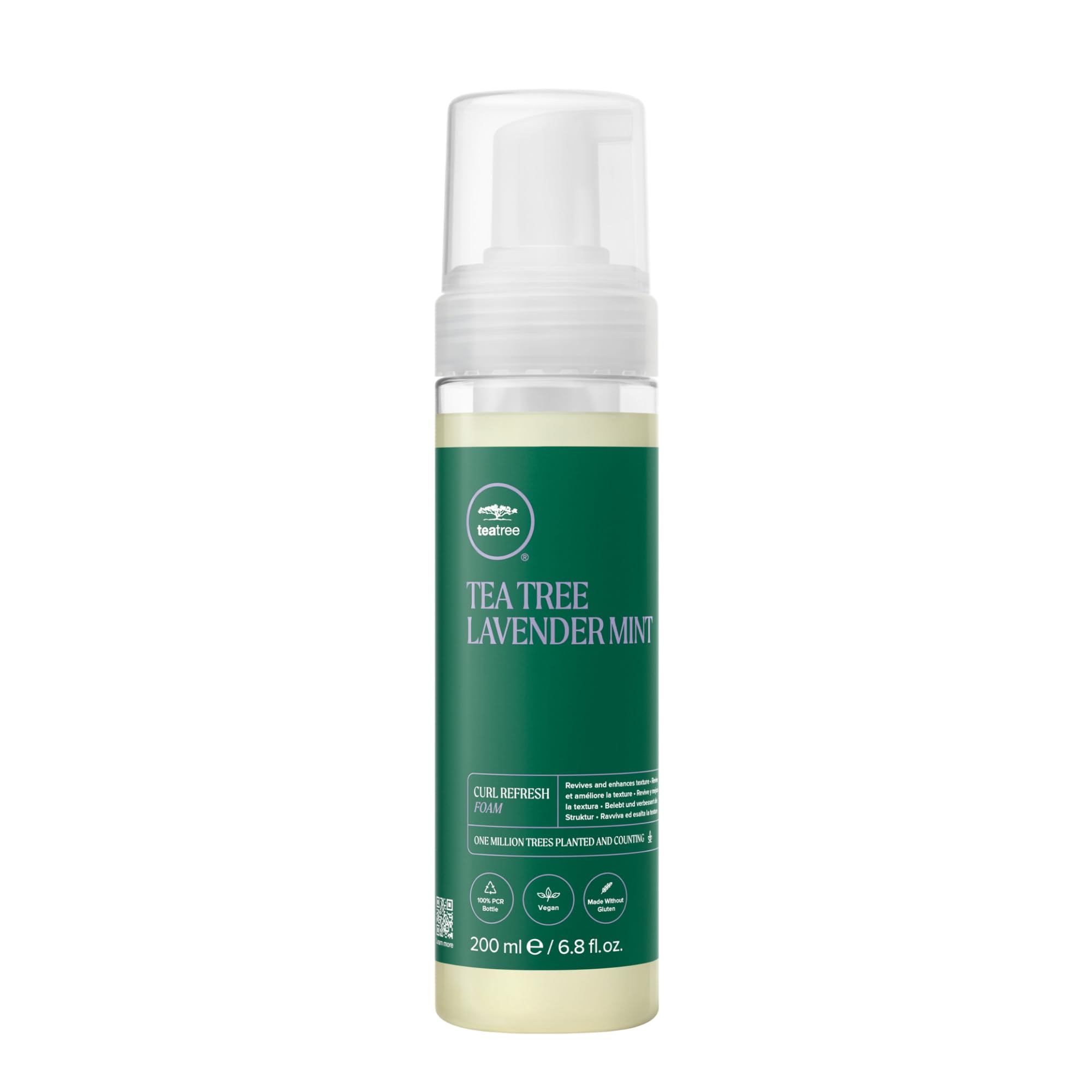 Tea Tree front packaging showing the curl refresh foam and benefits