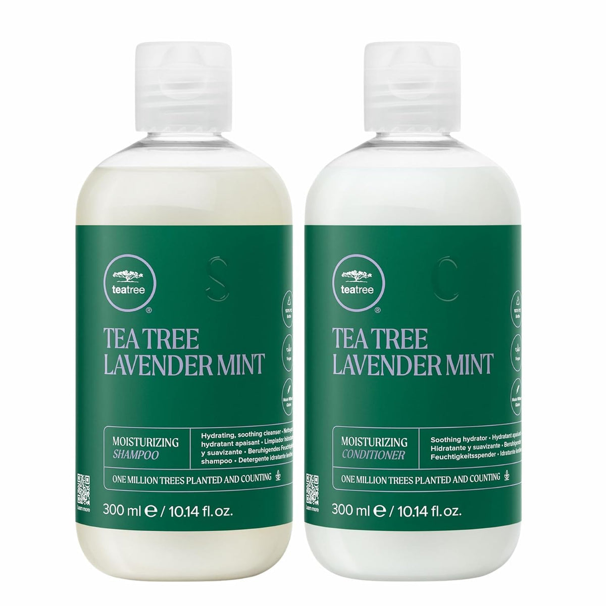 Tea Tree front packaging showing duo set and ornament for calming holiday gift