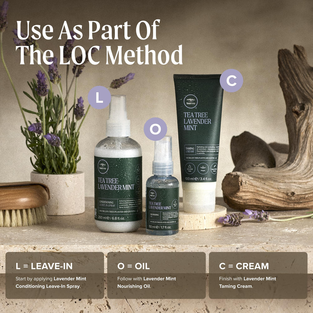 Tea Tree product on bathroom shelf evoking salon-quality routine benefits