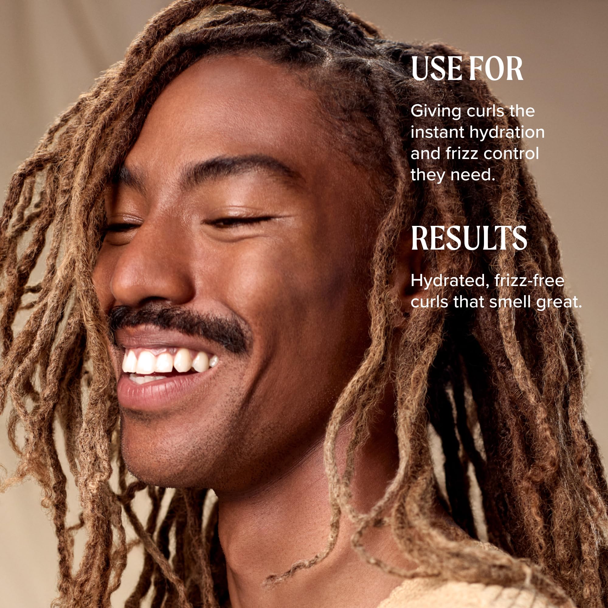 Tea Tree spray texture on hair demonstrating quick absorption benefit