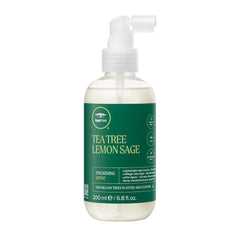 Tea Tree front packaging showing bottle and branding, indicates salon-quality volume