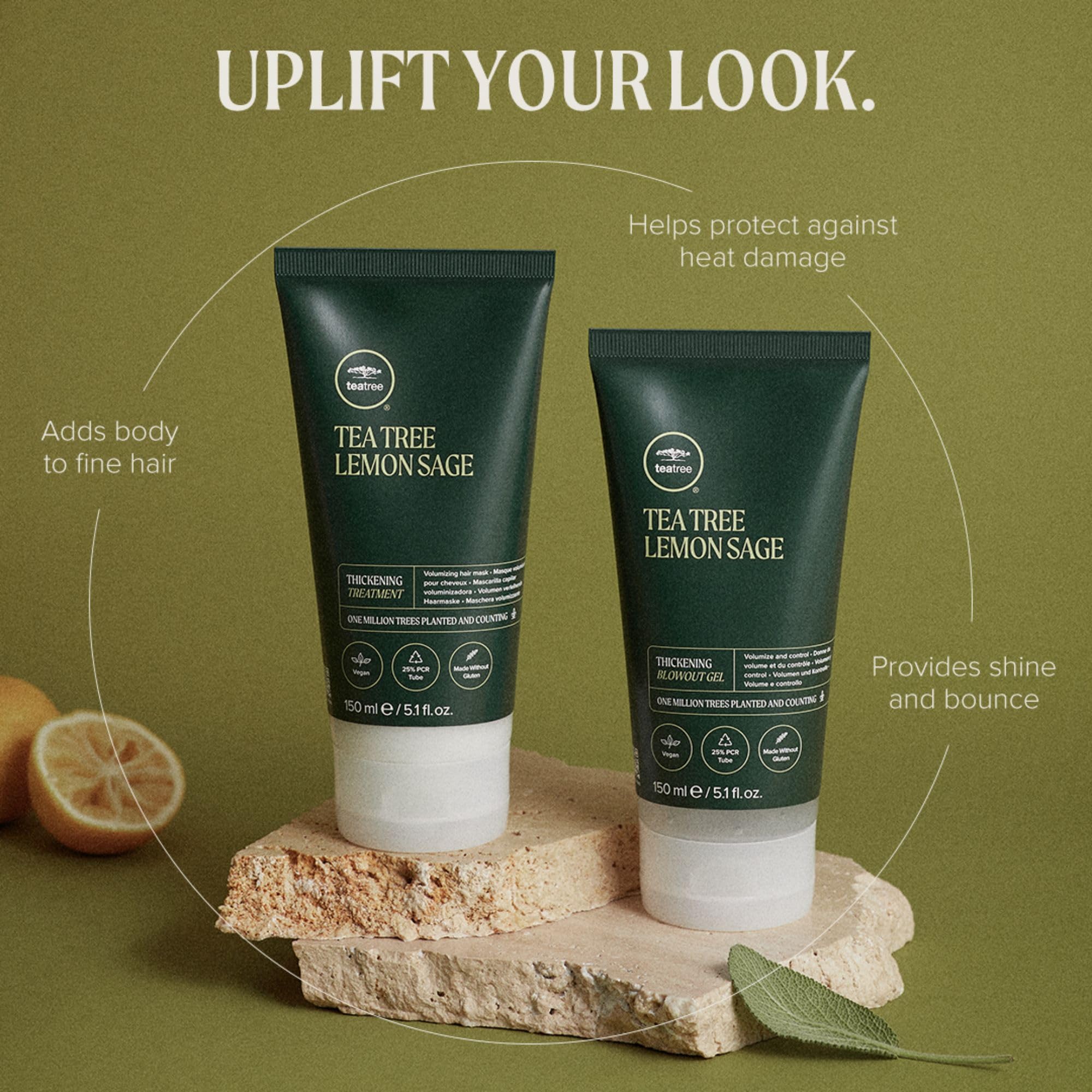 Tea Tree gel texture close-up highlighting lightweight, weightless body