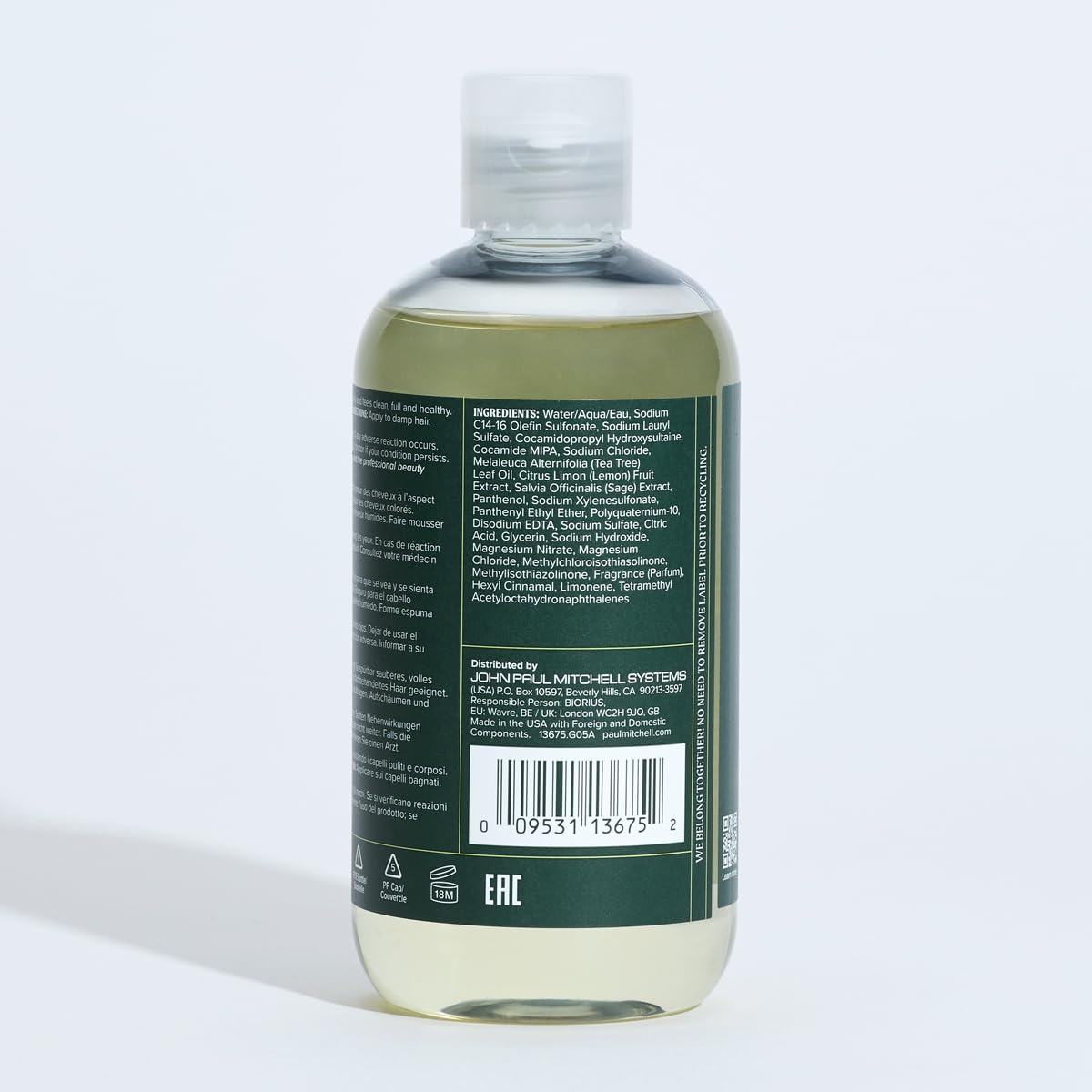 Tea Tree botanical ingredients visual showing lemon and sage benefits