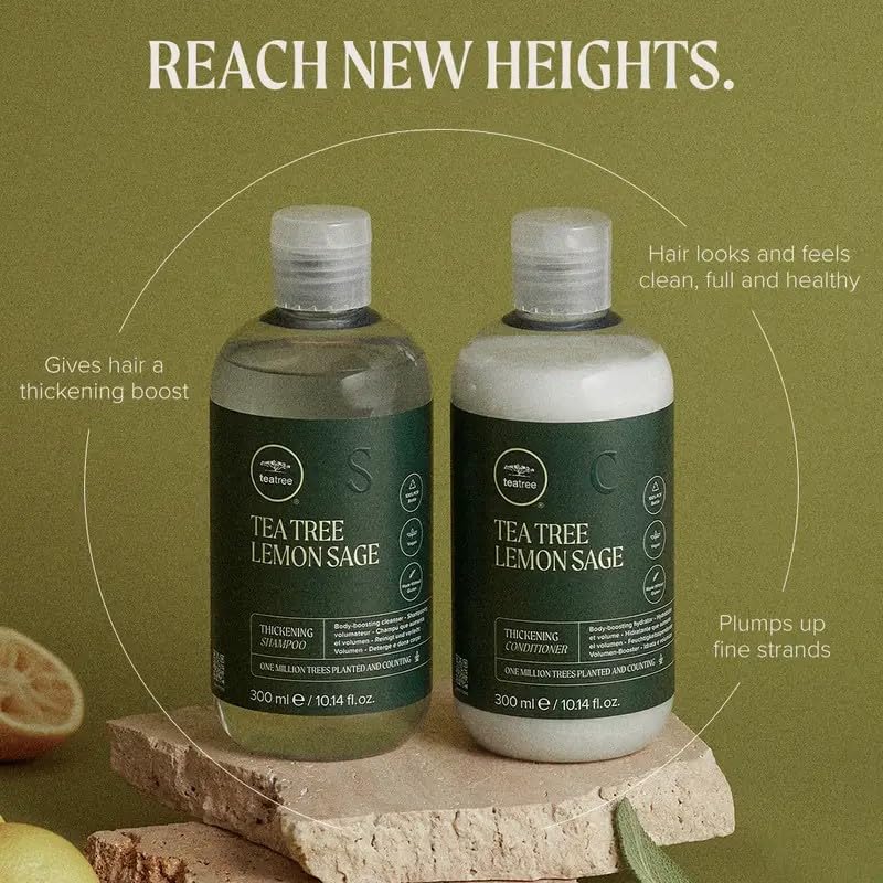 Tea Tree pump dispenser highlighting easy salon-style dispensing