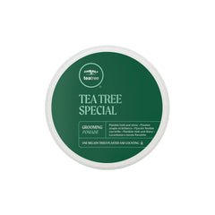 Tea Tree pomade front jar showing clean branding and shine benefit