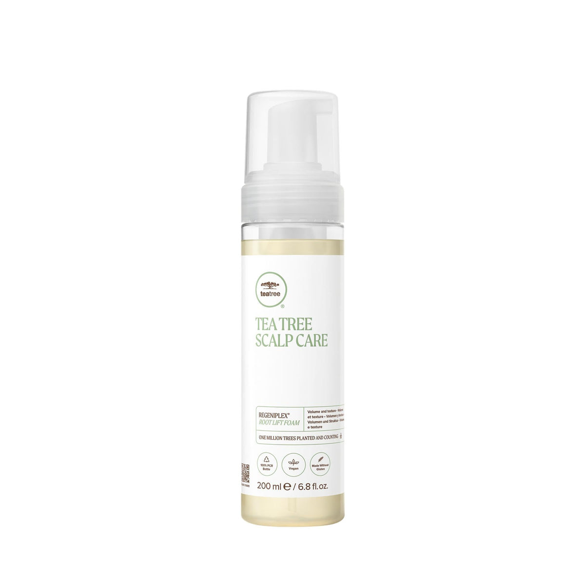 Tea Tree front bottle showing label and recycled packaging benefit